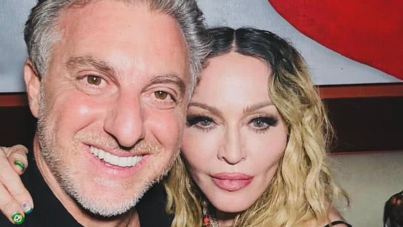 Luciano Huck tira foto com Madonna após show: \u0022Celebrando juntos\u0022