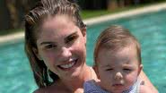 Bárbara Evans mostra primeira vez da filha, Ayla, na piscina - Reprodução/Instagram