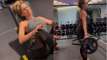 Danielle Winits esbanja corpaço sarado em treino na academia - Reprodução/Instagram