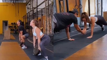 Larissa Manoela e André Luiz Frambach treinando - Reprodução/Instagram