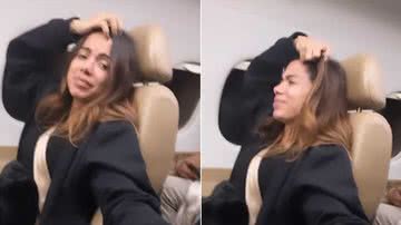 Anitta enfrenta turbulência em avião - Foto: Reprodução / Instagram