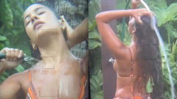 De biquíni, atriz Bella Campos toma banho de mangueira - Reprodução/Instagram
