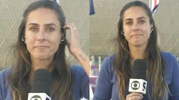 Carol Barcellos se emociona em participação no telejornal 'Bom Dia Brasil' - Foto: Reprodução / Globo