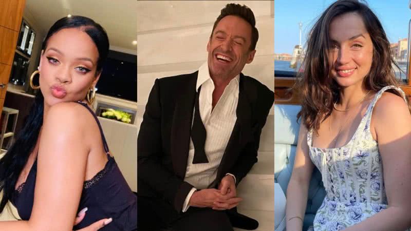 Rihanna, Hugh Jackman e Ana de Armas foram alguns famosos que celebraram as indicações ao Globo de Ouro 2023 - Reprodução: Instagram