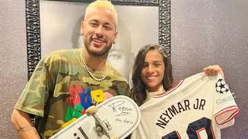 Rayssa Leal mostra encontro com Neymar Jr. em Paris: ''Que dia'' - Reprodução/Instagram