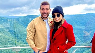 Caio Afiune esbanja romance com a esposa durante viagem para Gramado - Reprodução/Instagram