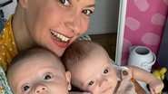 Bebês de Fabiula Nascimento vestem a 1ª roupa que ganharam - Reprodução/ Instagram