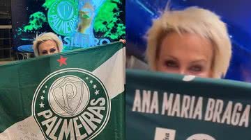 Ana Maria Braga comemora mais um título do Palmeiras no Campeonato Brasileiro - Reprodução/Instagram