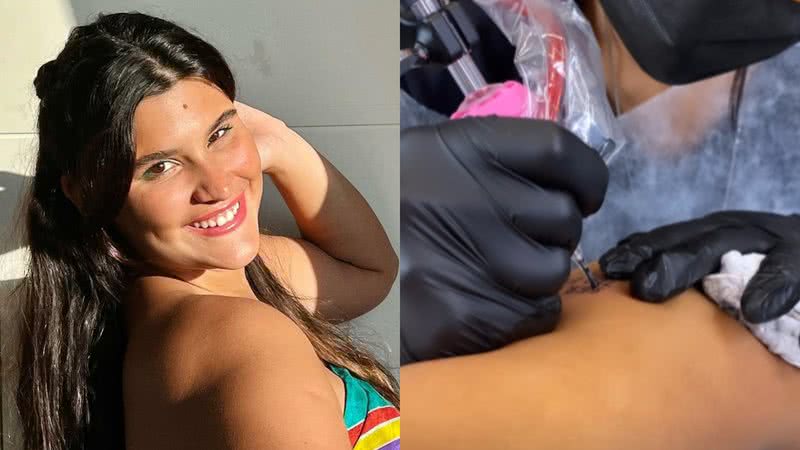 Giulia Costa mostra tatuagem com letra da irmã, Olívia - Reprodução/Instagram