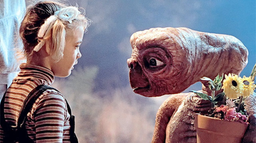 Drew Barrymore na época do filme 'ET - O Extraterrestre' - Foto: Reprodução/ E.T. - O Extraterrestre