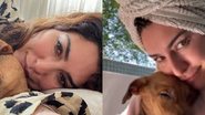 Fernanda Paes Leme posa deitada ao lado de cachorrinha resgatada - Reprodução/Instagram