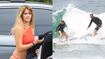 Isabella Santoni surfa com o namorado, Caio Vaz, no Rio - Reprodução/Instagram