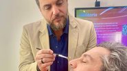 Rodrigo Lombardi maquia Alexandre Nero - Reprodução/Instagram