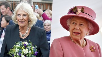 Camilla Parker Bowles, a nova rainha consorte, presta homenagem discreta a Rainha Elizabeth II durante velório - Foto/Getty Images
