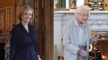 Liz Truss e a Rainha Elizabeth em fotos feitas após o encontro delas no castelo de Balmoral no dia 6 de setembro - Foto: Getty Images