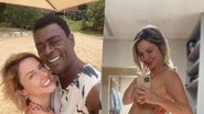 Namorada do cantor Seu Jorge choca ao fazer topless em clique raro com seu barrigão de grávida - Foto/Instagram