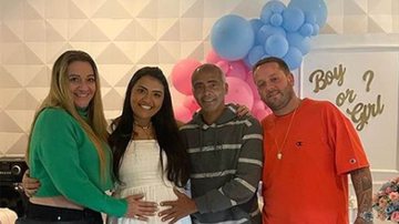 Romário com a família no chá revelação - Foto: Reprodução / Instagram