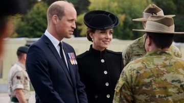 O Príncipe e a Princesa de Gales apareceram ao lado de militares - Reprodução: Instagram