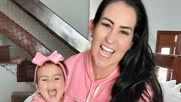 Filha de Fabiola Gadelha rouba a cena ao surgir sorridente ao lado da mãe - Reprodução/Instagram