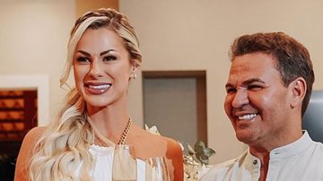 Vestido da esposa de Eduardo Costa em casamento rende críticas: "Um lençol" - Reprodução/ Instagram