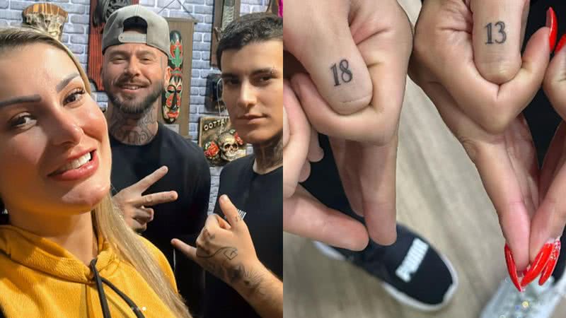 Andressa Urach exibe tatuagem com o filho - Foto: Reprodução / Instagram