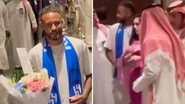 Neymar é recebido com presentes e gera comoção em desembarque na Arábia Saudita - Reprodução/ Instagram