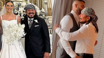 Bell Marques apostou em lenço preto e branco para casamento do filho - Reprodução/Instagram