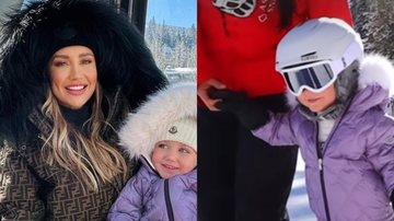 Ana Paula Siebert mostra Vicky esquiando pela primeira vez - Reprodução/Instagram