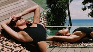 Fernanda Paes Leme posa de maiô cavado em cliques no sol - Reprodução/Instagram
