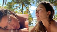 Influenciadora Gabriela Pugliesi arranca elogios de seus seguidores ao surgir topless para renovar bronzeado - Foto: Reprodução / Instagram