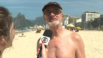 Marcos Caruso em entrevista no programa 'Mais Você' - Foto: Reprodução / Globo