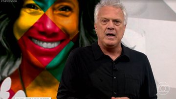 Pedro Bial faz homenagem para Gloria Maria no 'Fantástico' - Foto: Reprodução / Globo