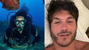 Eliezer mostrou ser corajoso ao compartilhar fotos nadando com tubarões - Reprodução: Instagram