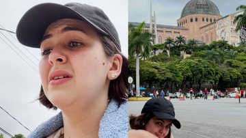 Klara Castanho chora ao percorrer 130 km de peregrinação na chuva - Foto: Reprodução/Instagram