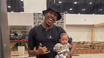 Paulo André posou com o filho antes de entrar no BBB - Reprodução/Instagram