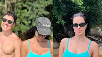 A esposa de Rodrigo Faro, Vera Viel arrancou elogios ao surgir de biquíni em dia de praia - Foto: Reprodução/Instagram