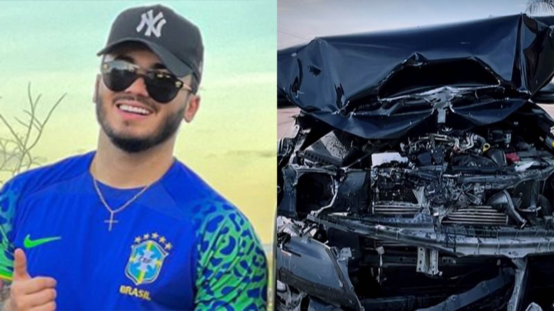 Wallas Arrais sofre acidente de carro - Foto: Reprodução / Instagram