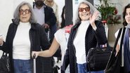 Betty Faria faz rara aparição ao lado da neta em aeroporto - Foto: Adão/AgNews