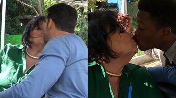 Dona Déa Lúcia beija Cauã Reymond e Maicon Rodrigues - Foto: Reprodução / Instagram