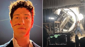 Johnny Massaro mostra os bastidores da cena do acidente em Terra e Paixão - Foto: Reprodução / Instagram