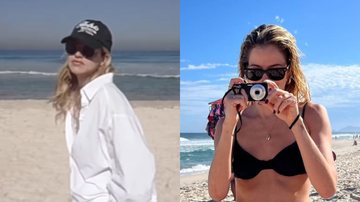 Atriz Agatha Moreira compartilha vídeos feitos através de câmera retrô durante passeio pela praia - Foto: Reprodução / Instagram