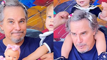 Edson Celulari se derrete ao brincar de boneca com a filha caçula - Reprodução/Instagram