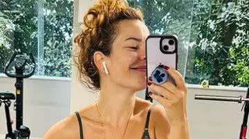Fernanda Souza mostra selfie na academia - Foto: Reprodução / Instagram