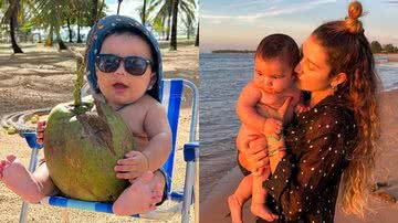 Gabriela Pugliesi explode o fofurômetro ao mostrar o filho na praia - Reprodução/Instagram