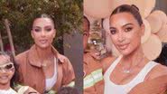 Sem a presença de Kanye West, a influenciadora digital Kim Kardashian mostra celebração de aniversário de filho - Foto: Reprodução / Instagram