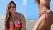 Viviane Araújo escandaliza com corpão na praia - Reprodução/Instagram