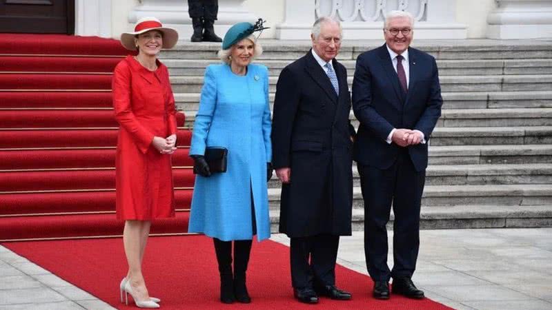 O Rei Charles III e a Rainha Consorte Camilla Parker foram recebidos em Berlim pelo Presidente e Primeira Dama da Alemanha - Reprodução: Instagram