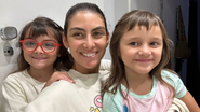 Filha de Mariana Uhlmann e prima surpreenderam os pais ao cortarem franjas escondidas - Reprodução/Instagram