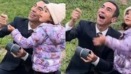 Cesar Tralli se diverte ao soltar pipa com a filha após o trabalho - Reprodução/Instagram