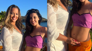 Camila Farani e Tula Tavares anunciaram gravidez em agosto - Foto: Divulgação
